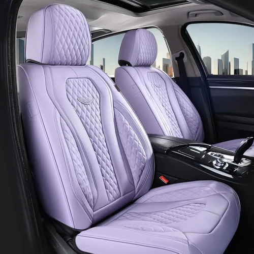 Miniatura 42 de Coverado Fundas de Asiento, Fundas de Asiento de Coche para Asientos Delanteros, Funda de Asiento de Coche Roja, Fundas de Asiento de Coche Rojo