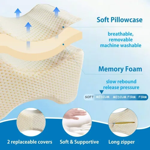Miniatura 4 de Almohada de piernas de talla grande para dormir de lado, almohada extra grande de alineación de columna vertebral, almohada para dormir de lado