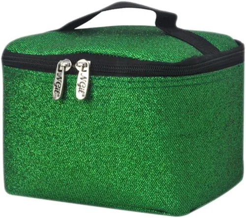 Miniatura 18 de NGIL Bolsa de cosméticos de viaje, bolsa organizadora de maquillaje para mujeres y niñas, Azul Rey Diamantina, Casual