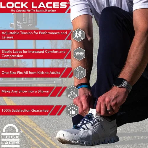 Miniatura 2 de Lock Laces (agujetas de zapatos de elástico para no atar)