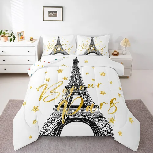 Miniatura 14 de Erosebridal Juego de edredón de murciélago tamaño Queen para niños y niñas, juego de ropa de cama con degradado de arco iris, juego de edredón Multi