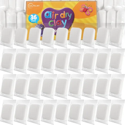 Miniatura 17 de CALPALMY Arcilla seca al aire (bolsa de 1.1 libras) – Arcilla de espuma blanca moldeable para cosplay – Arcilla suave de secado al aire para niños