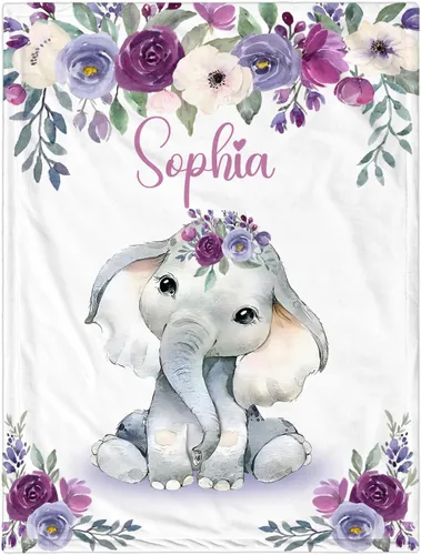 Miniatura 20 de Manta de Bebé Personalizada para Niñas, Manta de Bebé Personalizada con Nombre, Mantas Suaves y Acogedoras Personalizadas con Nombre para Niños