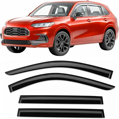Miniatura 12 de Protectores de lluvia adhesivos 2017-2022 para Honda CR-V Viseras deflectoras de ventana lateral LX EX EX-L Touring 3D onduladas estilo JDM CRV