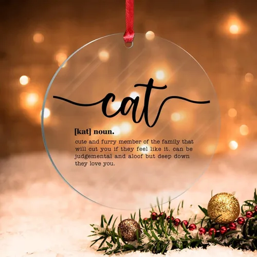 Miniatura 11 de Adorno de definición de sustantivo esteticista para decoración de árbol de Navidad, definición de esteticista, novedad, adorno de Navidad acrílico