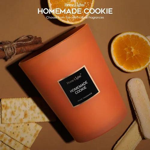 Miniatura 2 de HomeLights - Velas perfumadas, tarro grande de aromaterapia, cera de soja natural, regalo de 130 horas de combustión, galleta casera