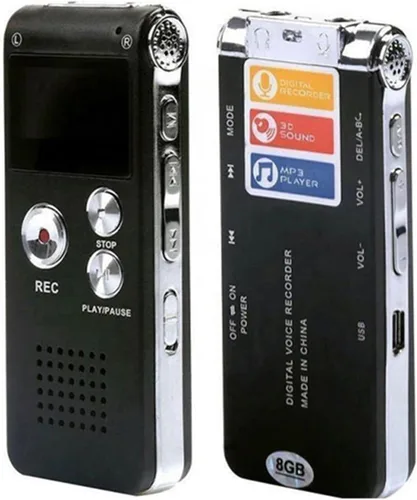 Miniatura 4 de 16G activado por voz Mini espía Grabadora de audio digital de sonido Dictáfono Reproductor MP3 Regalo Portátil MP3 Grabadora de audio Dictaphone