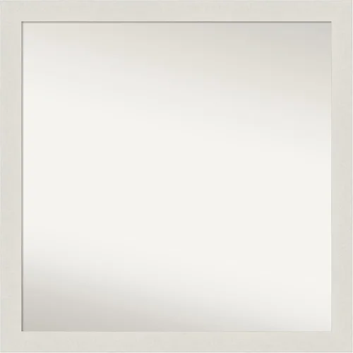 Miniatura 475 de Amanti Art Espejo de baño blanco para sobre el fregadero, 24 x 24 pulgadas, hecho a medida, espejo de tocador cuadrado blanco estrecho, marco