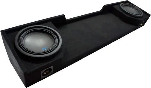 Miniatura 12 de American Sound Connection Alpine Type S - Paquete compatible con Chevy CK Silverado Ext Truck S-W12D4 1988-98 Single 12" Loaded Sub Box Enclosure