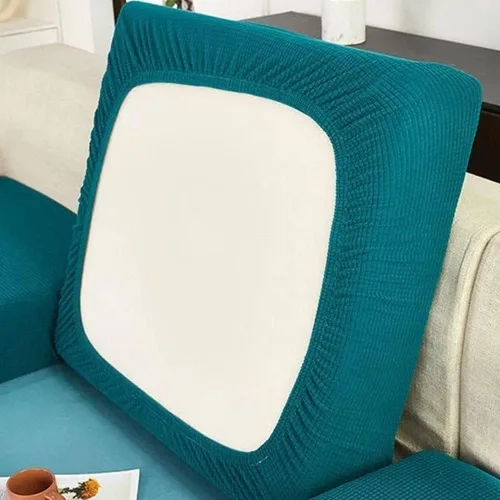 Miniatura 8 de Funda elástica para cojín de sofá, funda protectora para muebles de sofá, funda de asiento de sofá, estampado floral con parte inferior elástica, #17