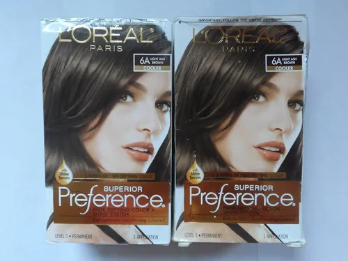 Miniatura 26 de L'Oreal Paris Superior Preference Fade-Defying + Shine - Tinte permanente para el cabello, rubio rosado medio 8RB, paquete de 1, tinte para el 8RB