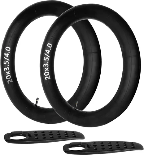 Miniatura 5 de FANSPRO Paquete de 2 tubos interiores de butilo prémium para bicicletas de grasa de 20/26 pulgadas, resistentes 20 x 4.0, 26 x 4.0, 20 x 3.0, 26 x