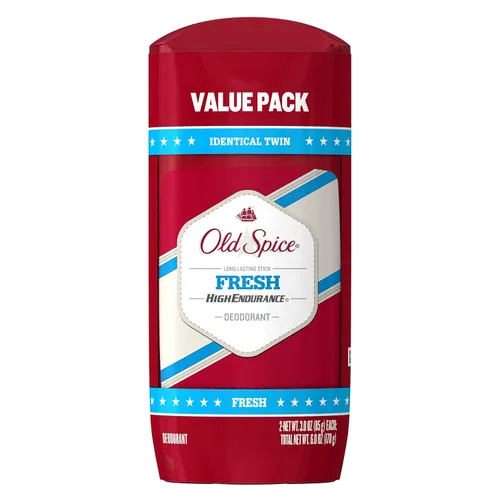 Old Spice Desodorante en barra de larga duración High Endurance aroma fresco para hombres - 3.0 oz cada uno