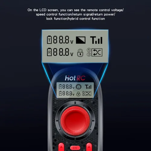 Miniatura 3 de HOTRC DS-600 6CH 2.4GHz Transmisor y Receptor RC Control Remoto con Receptor PWM DS 600 de 6 Canales para Barco RC (con RX PWM)