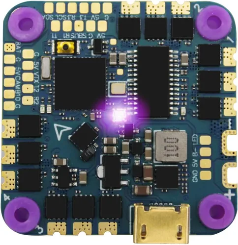 Miniatura 2 de Controlador de vuelo F411 20A ESC AIO 2S-5S BLHELI_S MPU6000 compatible con receptor Frsky/Futaba/Flysky/TBS Crossfire/DSM-X DSM-2 (20A)