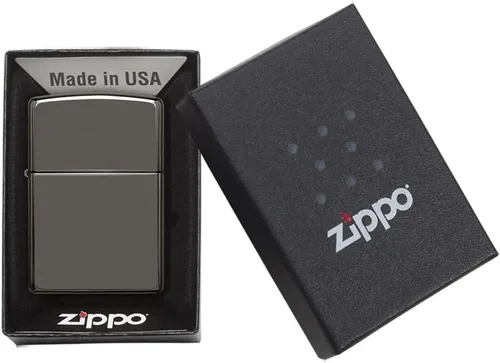 Miniatura 2 de Zippo Encendedor – Mensaje personalizado grabado en la parte trasera de color único a prueba de viento encendedor (negro hielo #150)