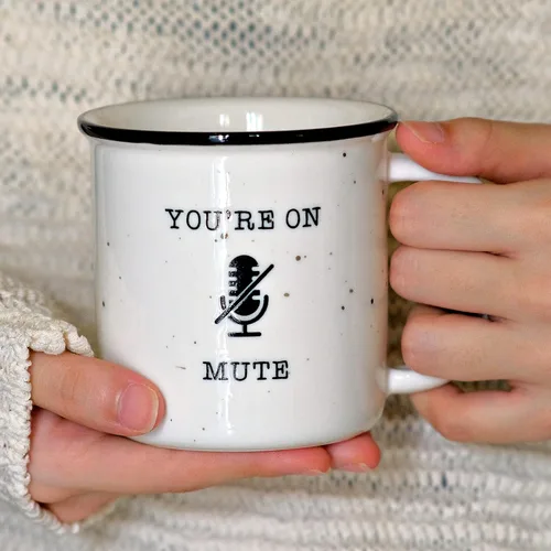 Miniatura 9 de MAINEVENT Taza de café de cerámica con texto en inglés "You're On Mute", taza de café de 11 onzas, tazas de café de granja, ideas de regalo, taza