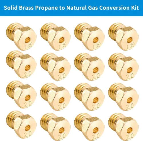 Miniatura 4 de Kit de conversión de boquillas de orificios de gas natural, kit de conversión de propano a gas natural, compatible con parrillas Blackstone de 28