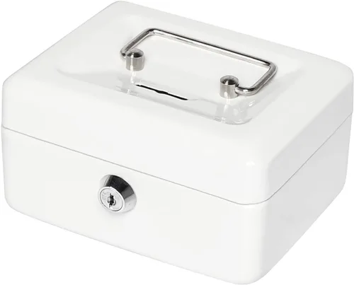 Miniatura 13 de Jssmst SMCB003 - Caja fuerte con cerradura, regalos de cumpleaños 2017, caja metálica para niños, adultos, resistente, 100% segura , Negro