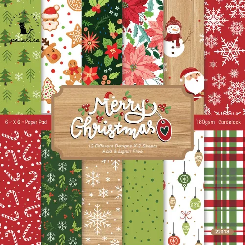 Miniatura 16 de YASMEN Papel de álbum de recortes de doble cara de 12 x 12 pulgadas, suministros bohemios para álbumes de recortes, papel de manualidades
