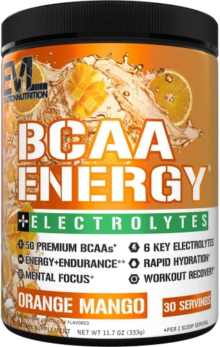 Miniatura 10 de Evlution EVL BCAAs Polvo de Aminoácidos - Polvo BCAA Energy Pre Entrenamiento para Recuperación Muscular, Crecimiento Magro y Resistencia - Bebida