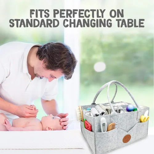 Miniatura 9 de KeaBabies Cambiador de pañales portátil y organizador de pañales para bebé, tapete cambiador plegable impermeable para bebés, organizador grande