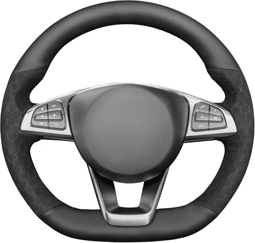 Miniatura 11 de MEWANT Cubierta del volante para Benz W205 AMG C43 C117 AMG GLA 45 X156 C218 W213 X253 C253 GLC 43 AMG W166 W222 SLC R172 R231