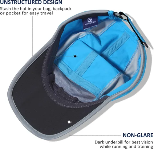 Miniatura 4 de GADIEMKENSD Sombrero reflectante plegable para exteriores, diseño sin estructura, protección solar UPF 50+, sombreros deportivos para mujeres