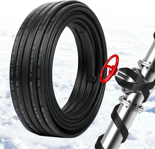 Miniatura 9 de HEATIT PLSR1 12 pies 120 V Cable de calefacción autorregulable de grado industrial y comercial, diseño de uso a largo plazo, resistente, húmedo o 12