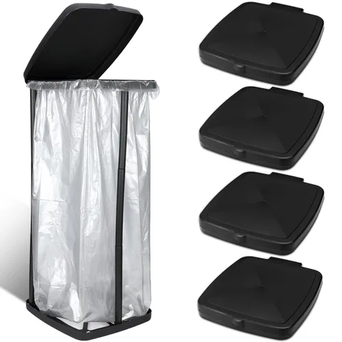 Miniatura 8 de Vicenpal Soporte portátil para bolsas de basura plegable, cubo de basura expandible para exteriores, accesorios de campamento para interiores