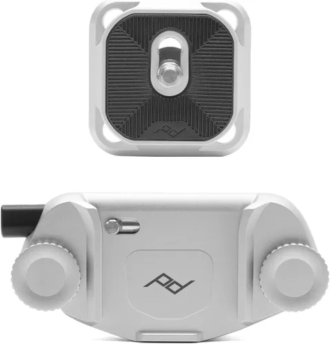Miniatura 12 de Peak Design Clip para cámara de captura V3, negro con placa, sostiene DSLR, compacto y cuerpo de disparo, seguro, estable y accesible, se fija a