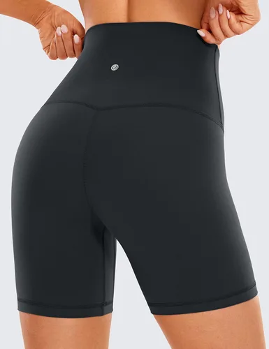 Miniatura 9 de CRZ YOGA Butterluxe Super High Waist Biker Shorts 6"- Yoga Workout Womens Buttery Soft Over Belly