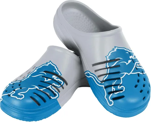 Miniatura 55 de FOCO - Sandalias de agua de jardín con logotipo de equipo de la NFL, para hombre, pantuflas, zuecos