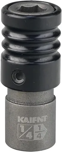 Miniatura 3 de K352-007 Enchufe de Soporte de 1/2 Pulgada de Tracción a 1/4 Pulgada Hexagonal, Adaptador de Impacto de Cambio Rápido de 1/2"TR a 1/4"H