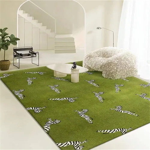Miniatura 14 de Alfombra de área con estampado de leopardo, 3 x 5 pies, alfombra con estampado de guepardo africano majestuoso y vida silvestre, alfombra de pelo 15
