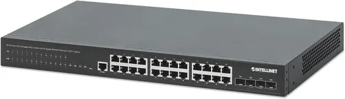 Miniatura 9 de Intellinet Switch Ethernet Gigabit L2+ de 10 puertos gestionado PoE++ con 2 ranuras SFP Uplink – Presupuesto de energía de 242 W, autorreparación
