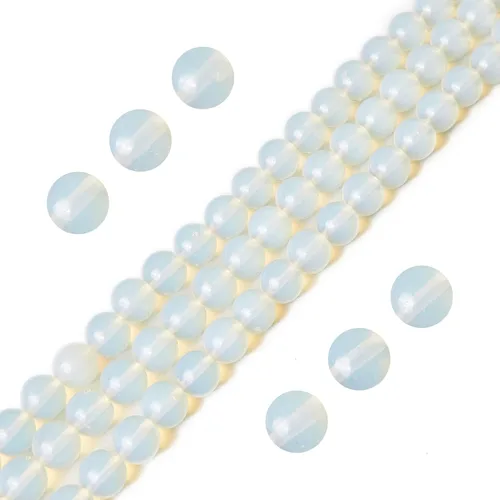 Miniatura 20 de 100 cuentas de piedras preciosas de jade rosa y amarillo de 8 mm, cuentas naturales, cuentas sueltas redondas para hacer joyas Jade rosa amarillo