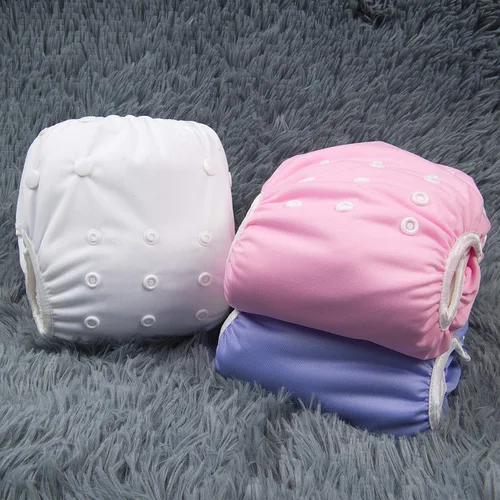 Miniatura 83 de Alva, Pañales de bebé para nadar, paquete de 2 unidades, talle único, reutilizable, lavable y ajustable de 0 a 36 meses. Tamaño de 10 a 40 lbs