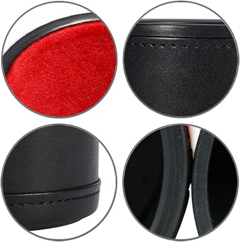 Miniatura 7 de Juego de dados de póker de 16 mm con esquinas cuadradas y taza de dados de cuero PU negro forrada de terciopelo suave - Caja de regalo