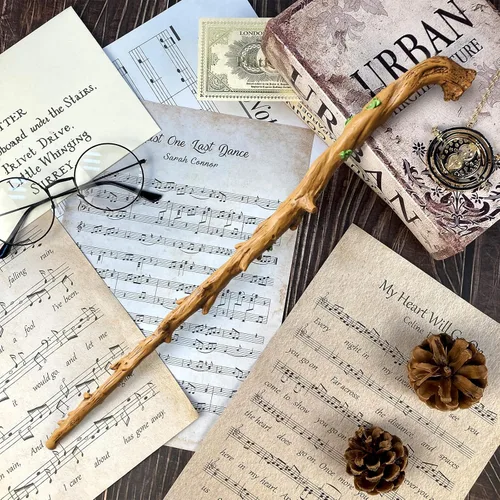 Miniatura 2 de Varita mágica de bruja de mago de hechicero para varitas de juguete mágicas coleccionables (sucursal)