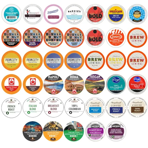 Miniatura 10 de Muestra de variedad de café, incluye cápsulas de café tostado oscuro, tostado medio y saborizado para máquinas Keurig K Cup, juego de regalo