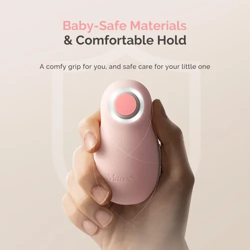 Miniatura 7 de MelodySusie PC20F - Kit de lima de uñas eléctrica para bebé, recargable y seguro, con luz nocturna, funcionamiento silencioso para recién nacidos
