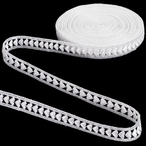 Miniatura 18 de 5.47 yardas, cinta de coser de encaje floral, adornos decorativos suaves para envolver ramos, lazos de bricolaje, clip para el cabello, decoración
