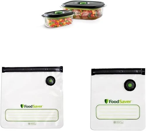 Miniatura 9 de FoodSaver Recipientes al vacío y bolsas reutilizables de galón (8 unidades)