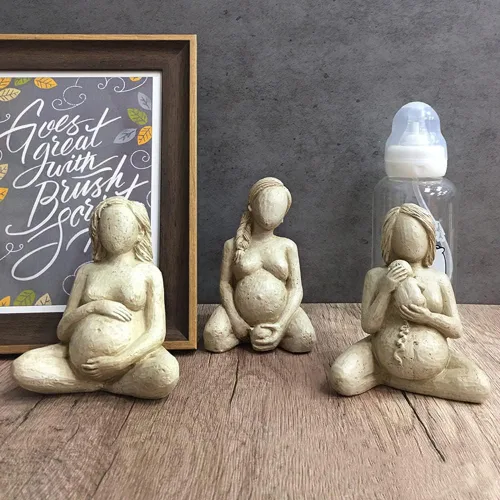 Miniatura 3 de Estatua del cuerpo de mujeres embarazadas, figura posparto de mujer, escultura de gran madre para decoración del hogar, estatua conmemorativa