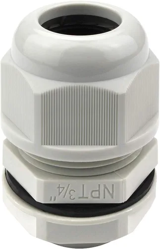Miniatura 33 de Surtido de prensaestopas de nailon IP68, impermeable, con certificación UL y compatible con RoHS, 20 piezas, alivio de tensión de cable de 1/4 Negro