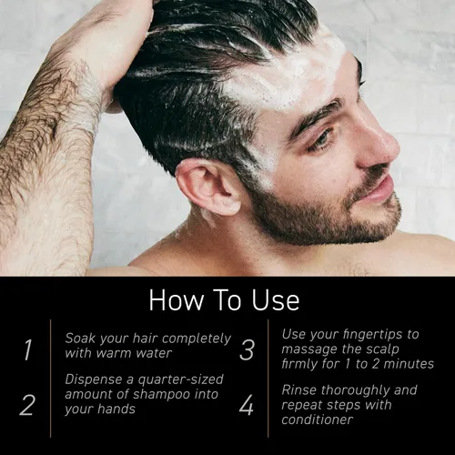 Miniatura 7 de Brickell - Rutina revitalizante diaria para el cuidado del cabello, set de champú y acondicionador para hombres, champú de aceite de menta y árbol