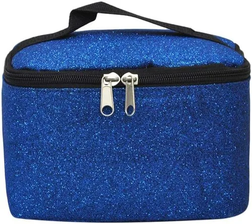 Miniatura 2 de NGIL Bolsa de cosméticos de viaje, bolsa organizadora de maquillaje para mujeres y niñas, Azul Rey Diamantina, Casual