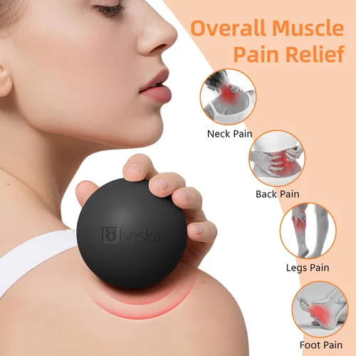 Miniatura 5 de Pelotas de lacrosse para masaje para liberación miofascial, terapia de puntos de activación y terapia de yoga, pelota de masaje para los pies