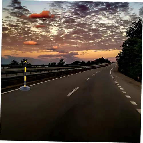 Miniatura 6 de Housoutil Puesto de tráfico Conos Tráfico Delineador Postes Lote de Construcción Marcador de carretera Calle Puntal de seguridad Precaución Barrera